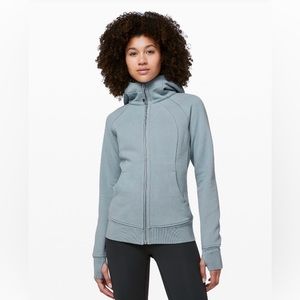 Lululemon Scuba Full-Zip Hoodie smokey blue size 14 very good preloved condition